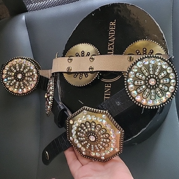 CHRISTINE ALEXANDER Belt - will bling up any outfit! Swarovski crystals! - Picture 8 of 8